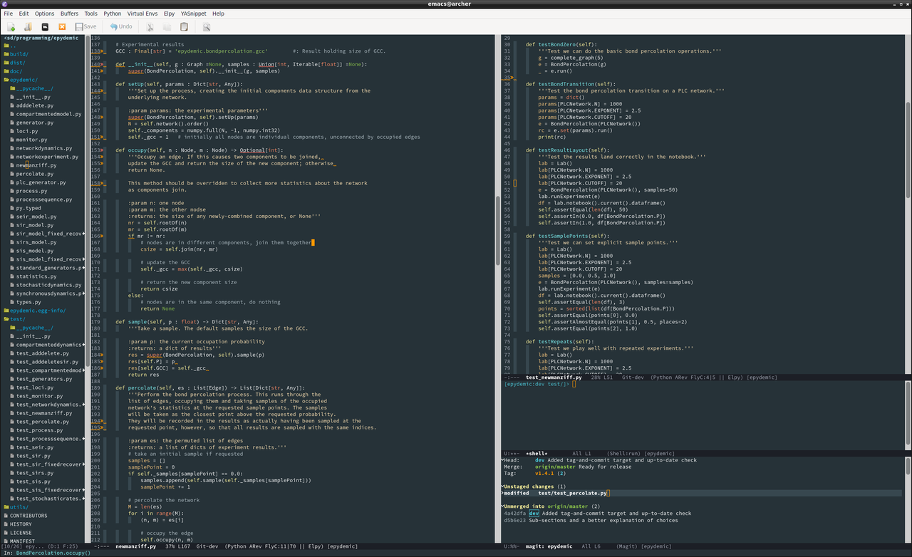 Emacs with elpy